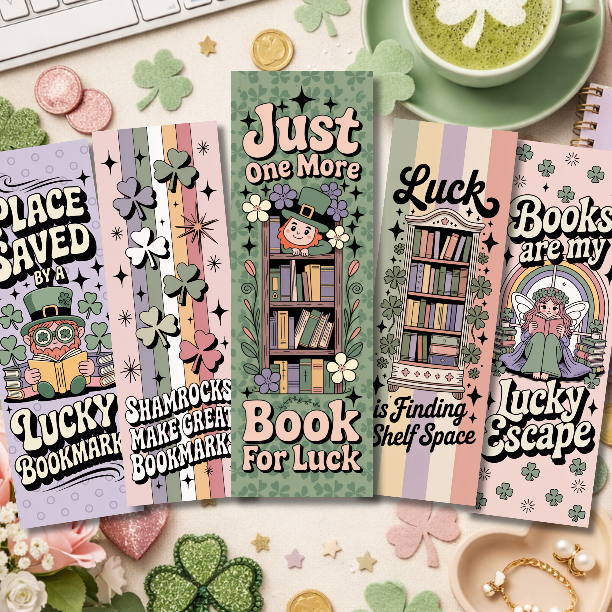 Auburn Row Design - Wholesale Bookmark - St. Patrick's Day Lucky Bookmarks6