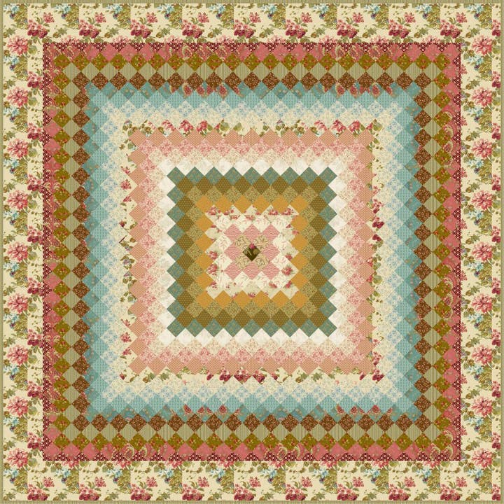 Trip Around the Island Quilt Pattern for wholesale by Laundry Basket Quilts