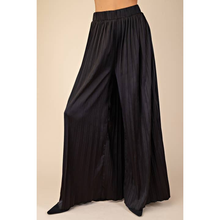 STYLE USA - Wholesale Pants - Women's - Pleats Pants With Elastic Waist