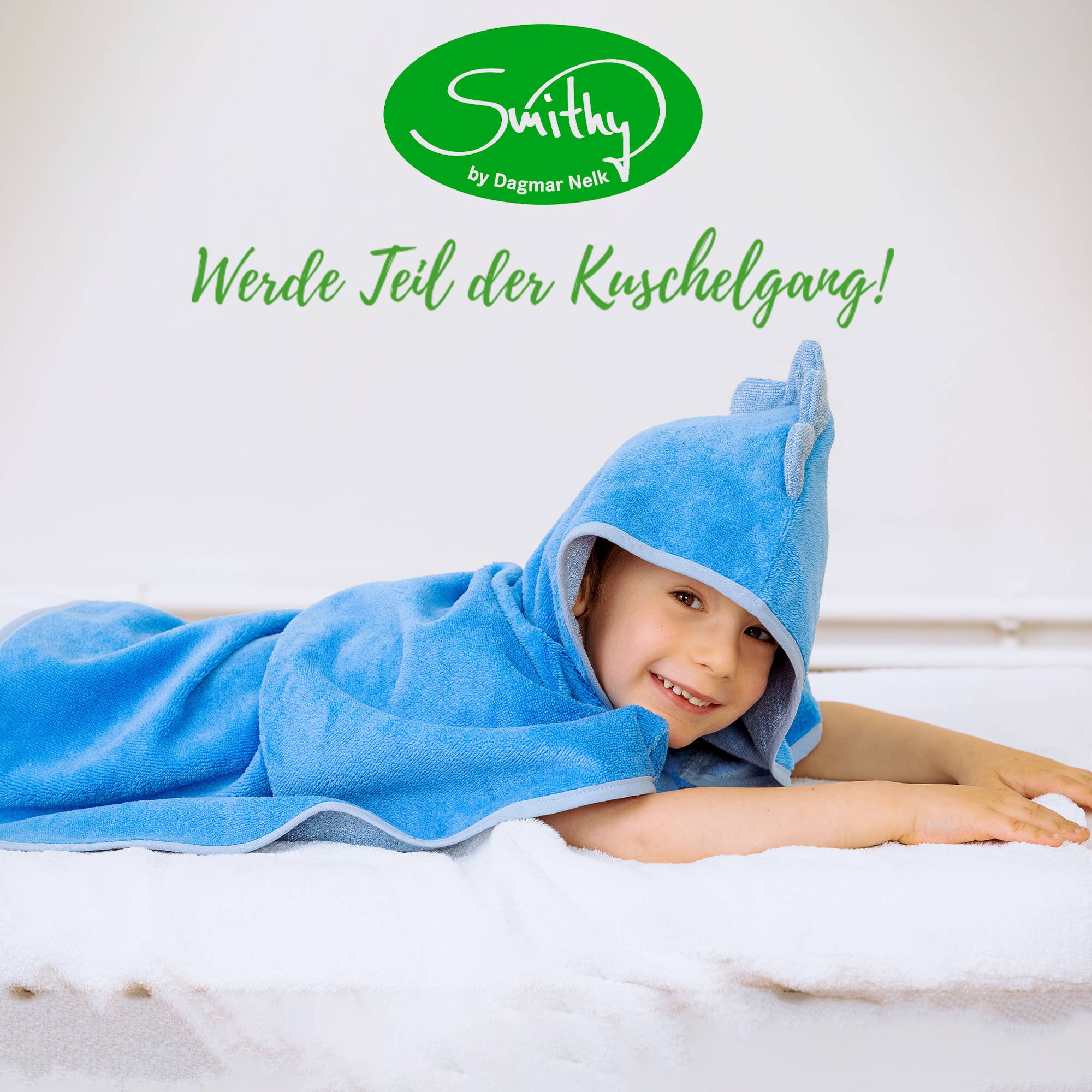 Smithy by Dagmar Nelk - Wholesale Hooded Towel - Kids & Baby - Dino bath poncho, with dino spikes on the hood5