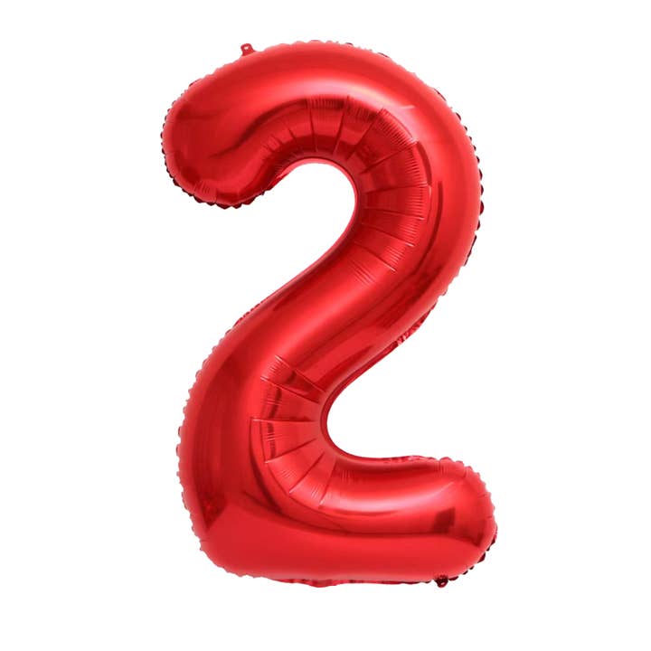 Ellie's Party Supply - Wholesale Balloon - Giant Red Mylar Foil Number Balloons (42 Inches)