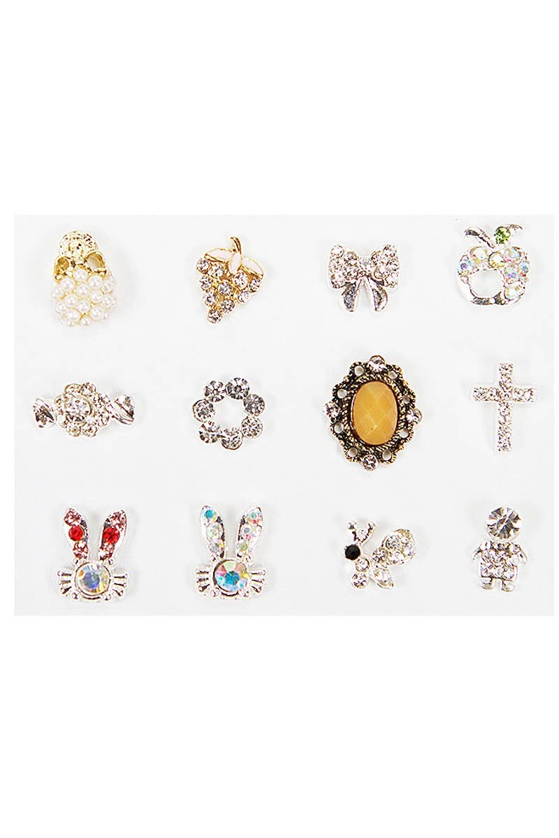 PINEAPPLE Beauty - Wholesale Nail Art/Decal - OFFA ONA1029x Nail Decoration Charms - 12pc1