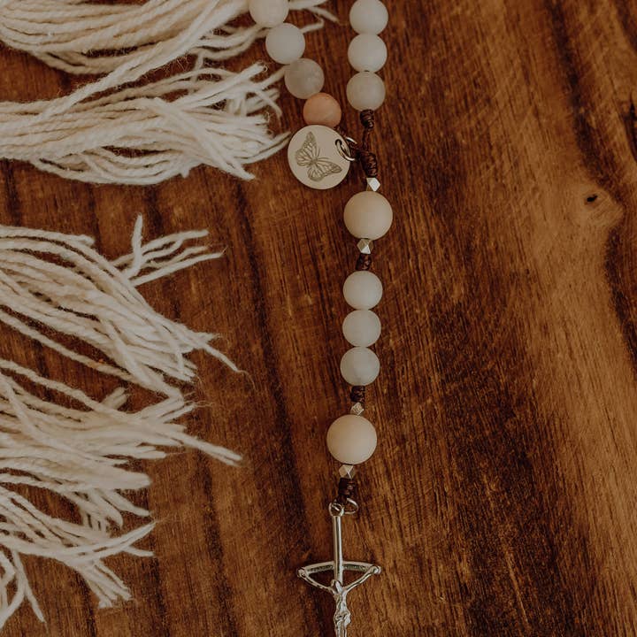 Abundantly Yours - Wholesale Prayer Beads Necklace - He is Faithful Rosary | Catholic Rosary