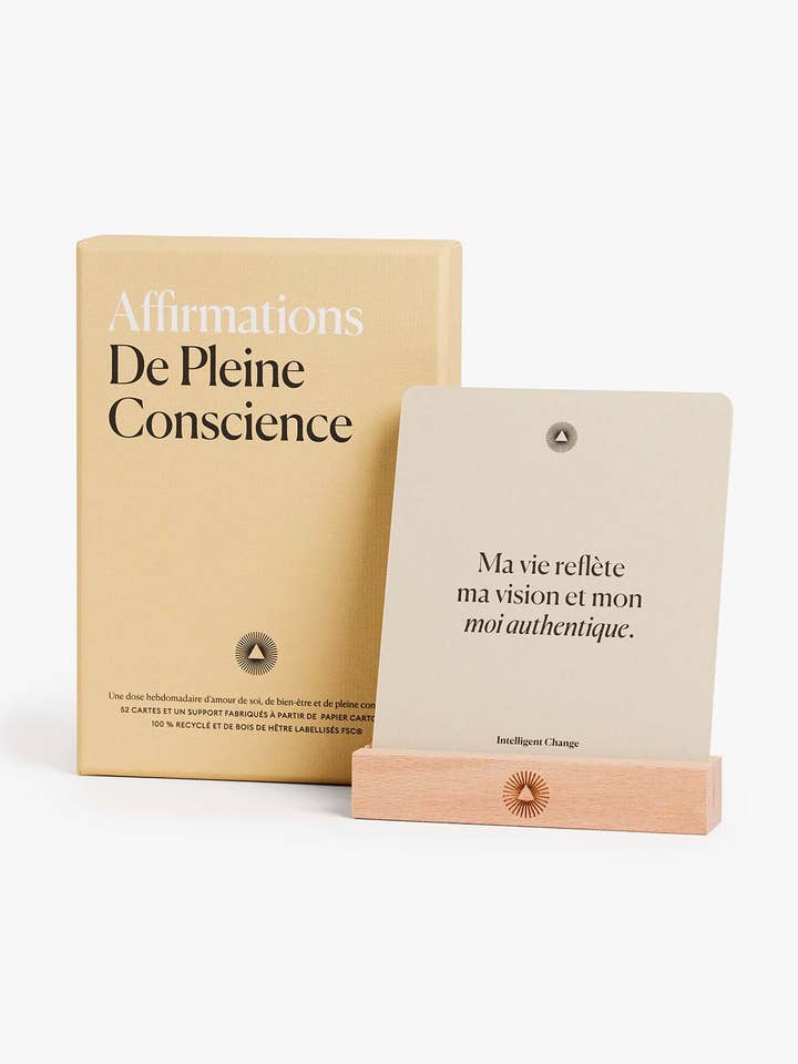 Mindful Affirmations, edición francesa, tarjetas de regalo para venta al por mayor de Intelligent Change
