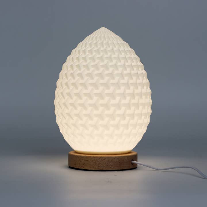 AW Artisan - Wholesale Accent/Desk Lamp - Wave Style Lamp - USB C - 3 settings - Teardrop2