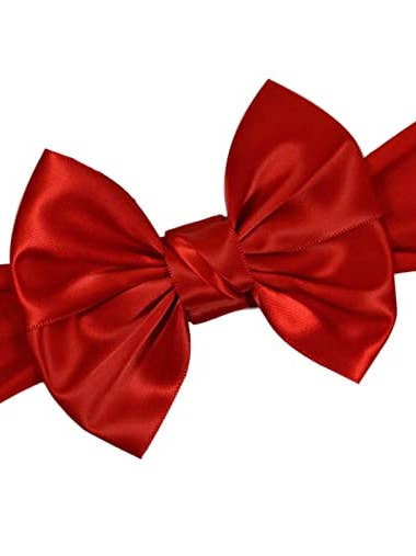 Satin Bow Baby Headband por atacado de Funny Girl Designs