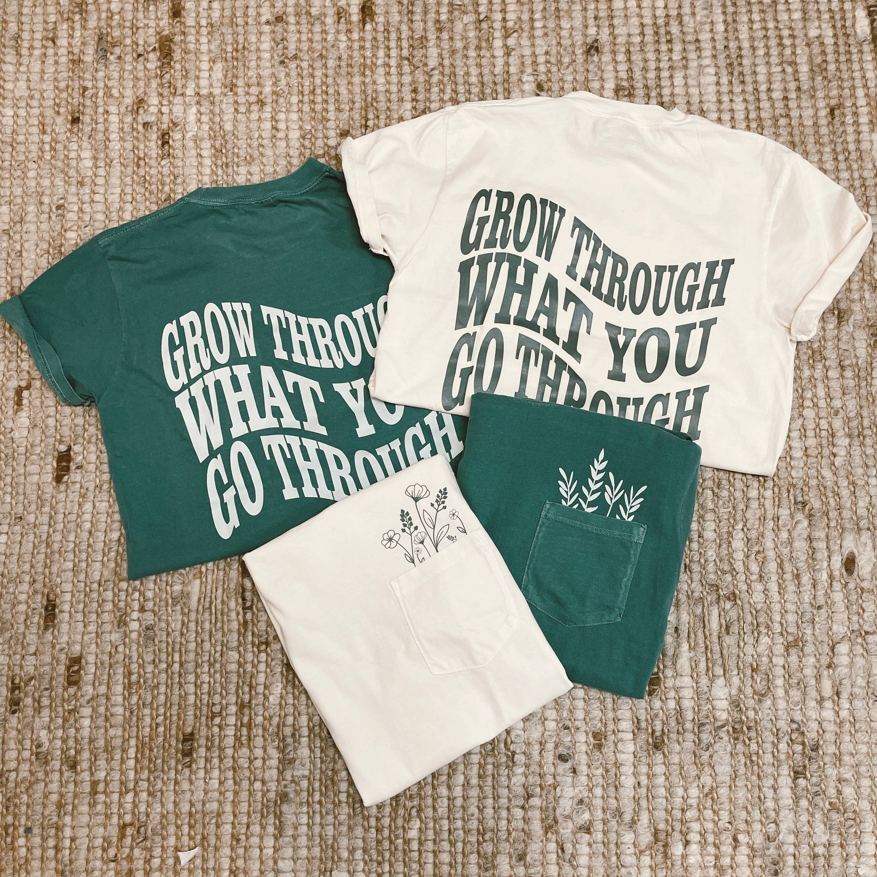 Jordanna Adams - Wholesale T-Shirt (Graphic) - Women's - Grow Through - Pocket Floral0