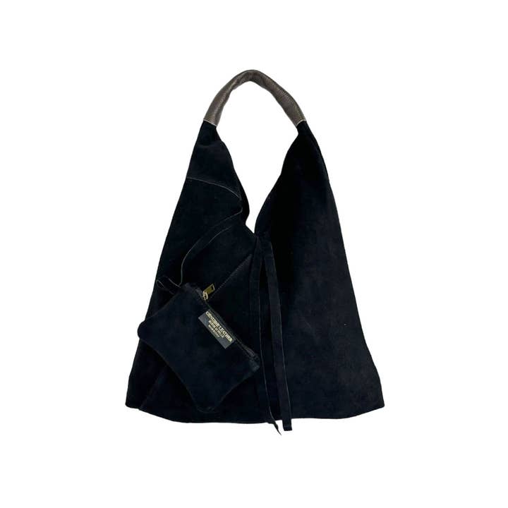 Chenson & Gorett - Wholesale Shoulder Bag - Women's - Women's Suede Leather Shoulder Bag with Purse