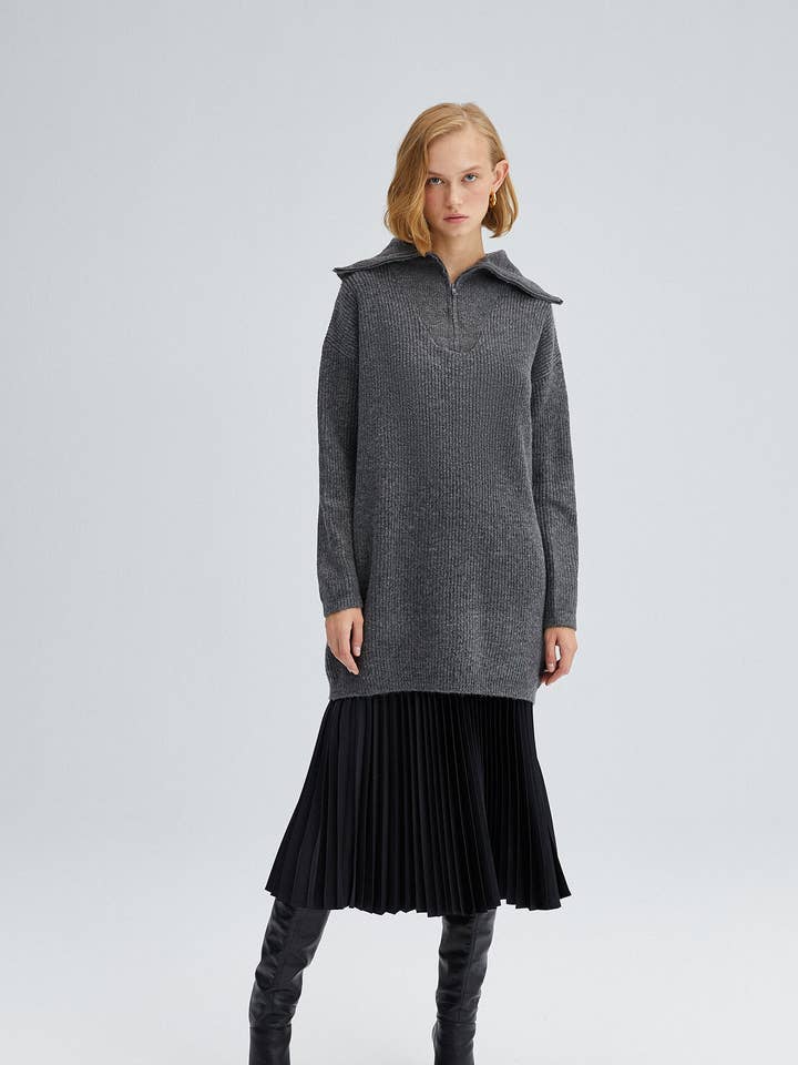 TÚNICA DE PUNTO CON DETALLE DE CREMALLERA para venta al por mayor de Touché Privé EU