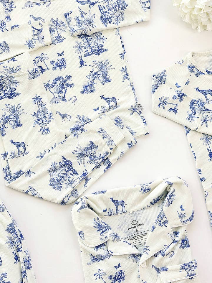 Sunday Littles - Wholesale Sleepwear Set - Kids - Slumber Pajama Set in Safari Toile7
