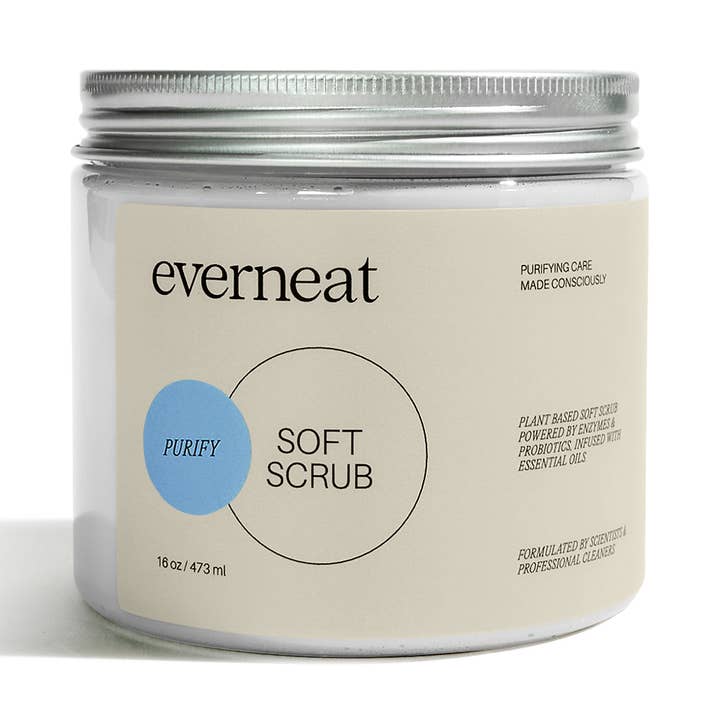 Soft Scrub Powered with Probiotics + EO (Plastic Jar) for wholesale by Everneat