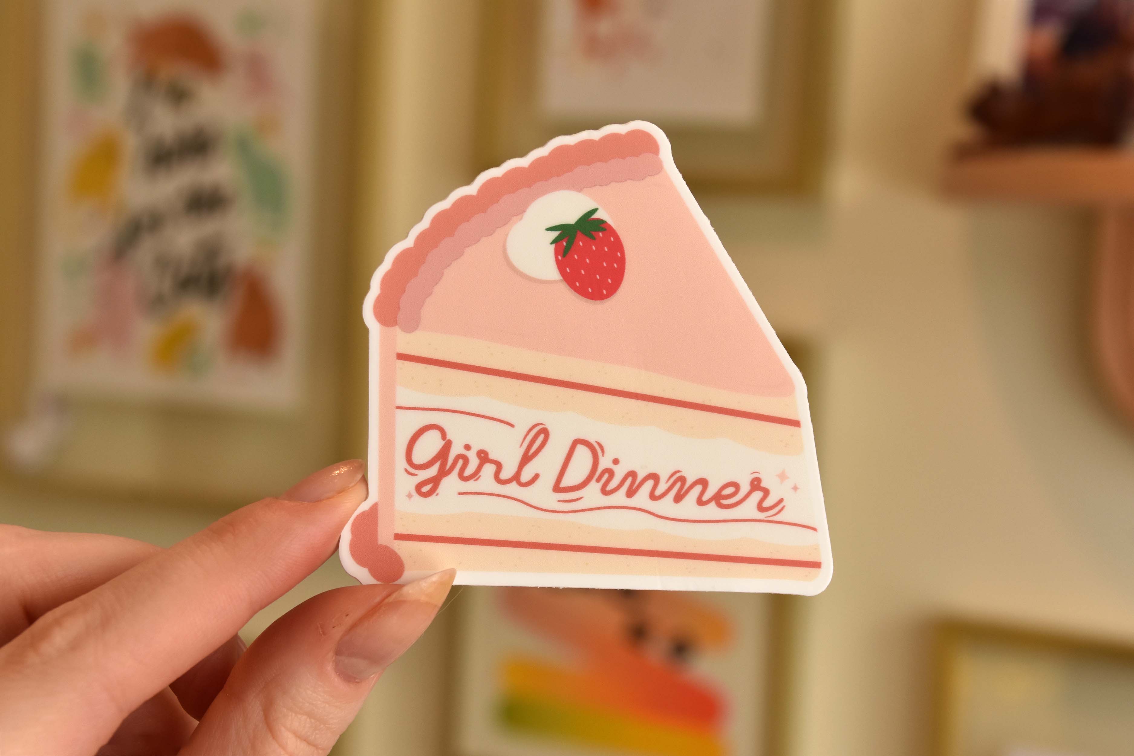 The Franki Hanke - Wholesale Sticker - Girl Dinner Cake Slice Sticker5