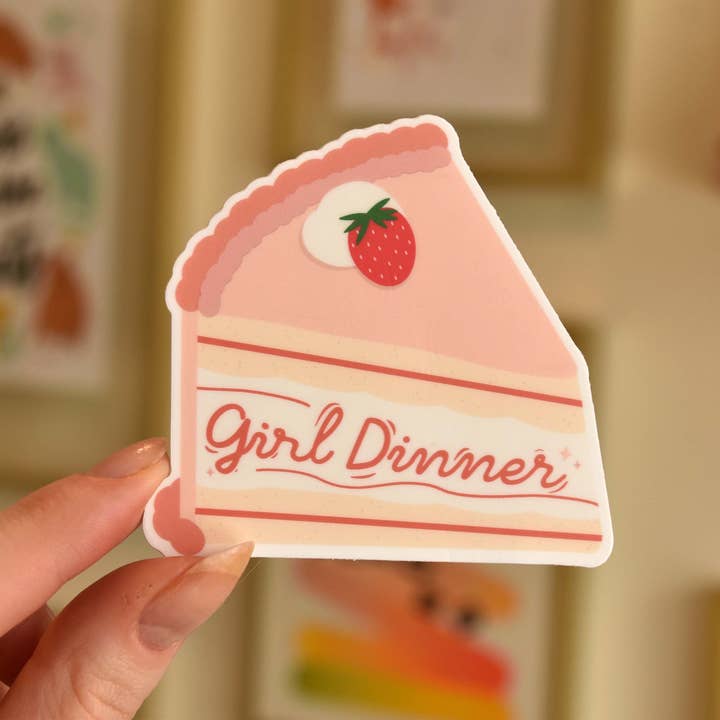 The Franki Hanke - Wholesale Sticker - Girl Dinner Cake Slice Sticker5