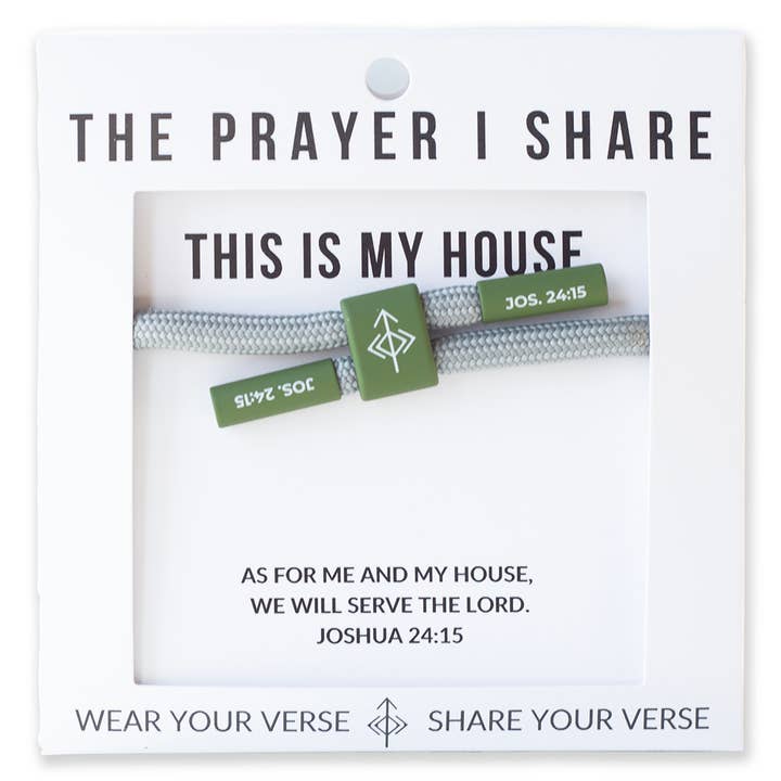 THIS IS MY HOUSE Christian Cord Bracelet for wholesale by The Prayer I Share