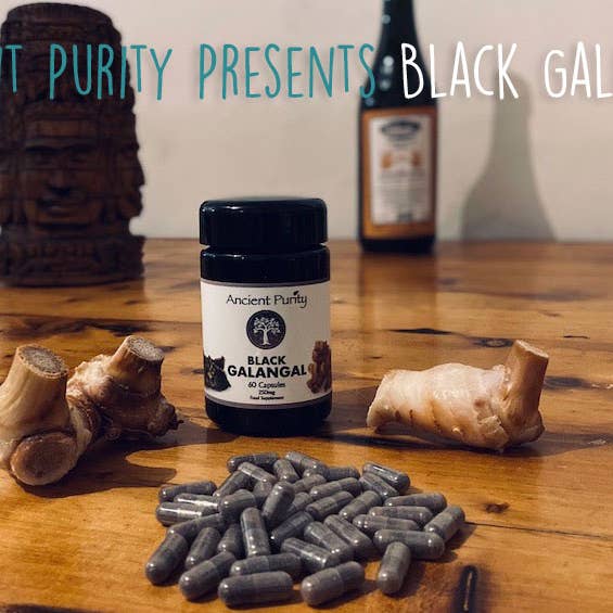 Ancient Purity – Großhandel Nahrungsergänzungsmittel/Vitamin zum Einnehmen – Black Galingale – 60 Kapseln à 250 mg | Schwarzer Ingwer | Männliche Libido8