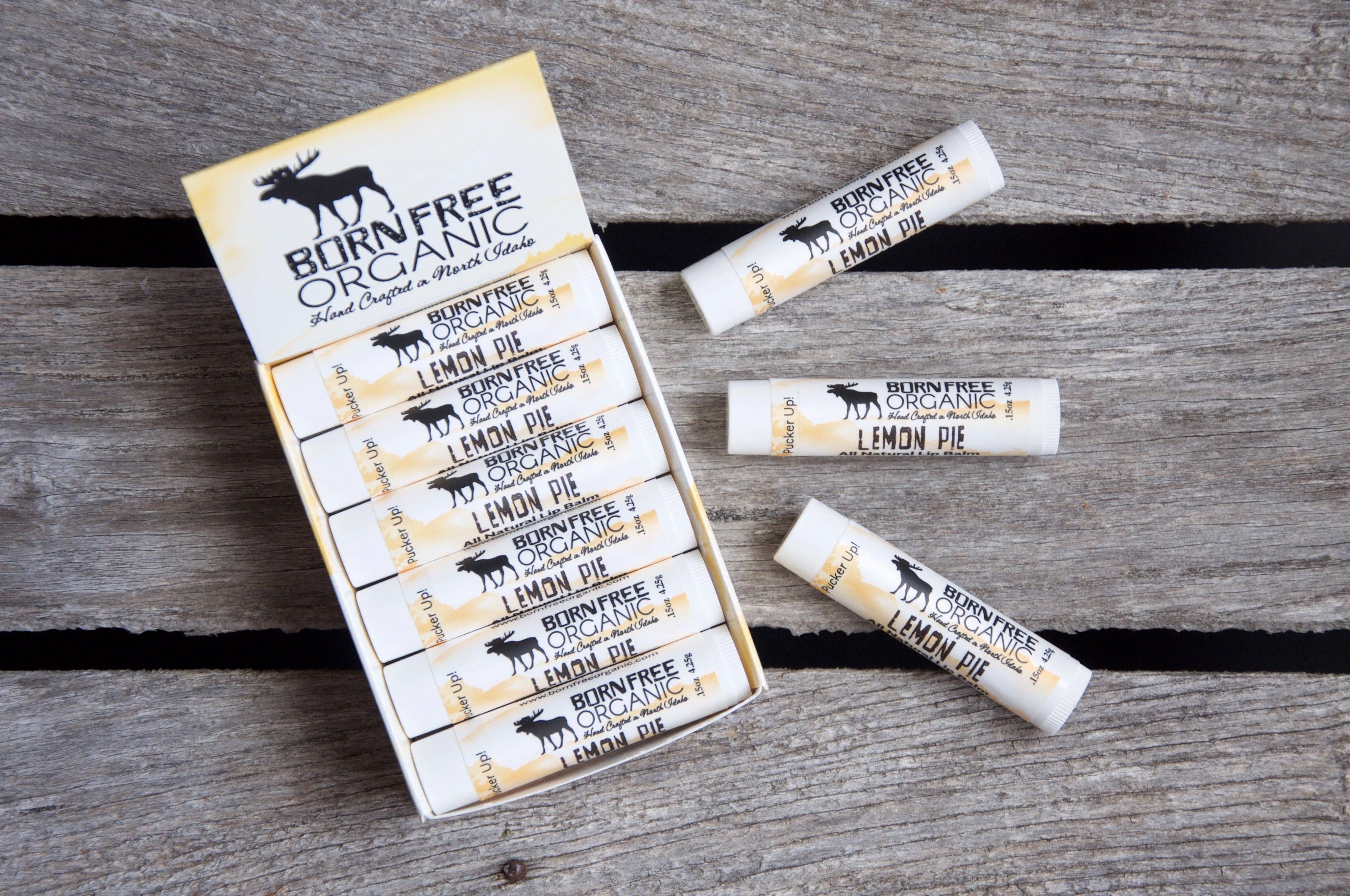 Born Free Organic - Wholesale Lip Balm - Lemon Pie Lip Balm1