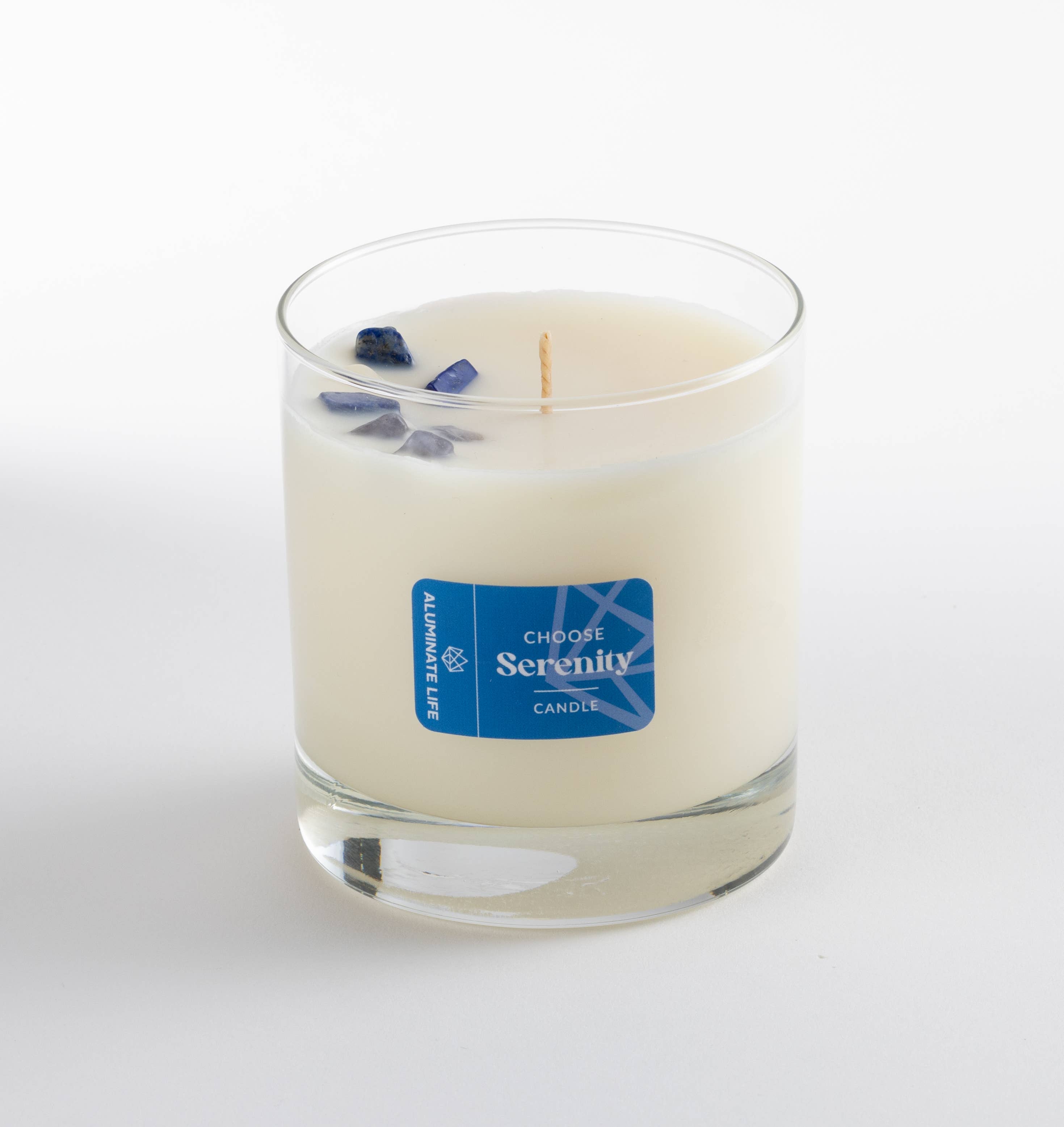 Aluminate Life - Wholesale Jar/Filled Candle - Serenity Crystal Essential Oil Scented Candle2