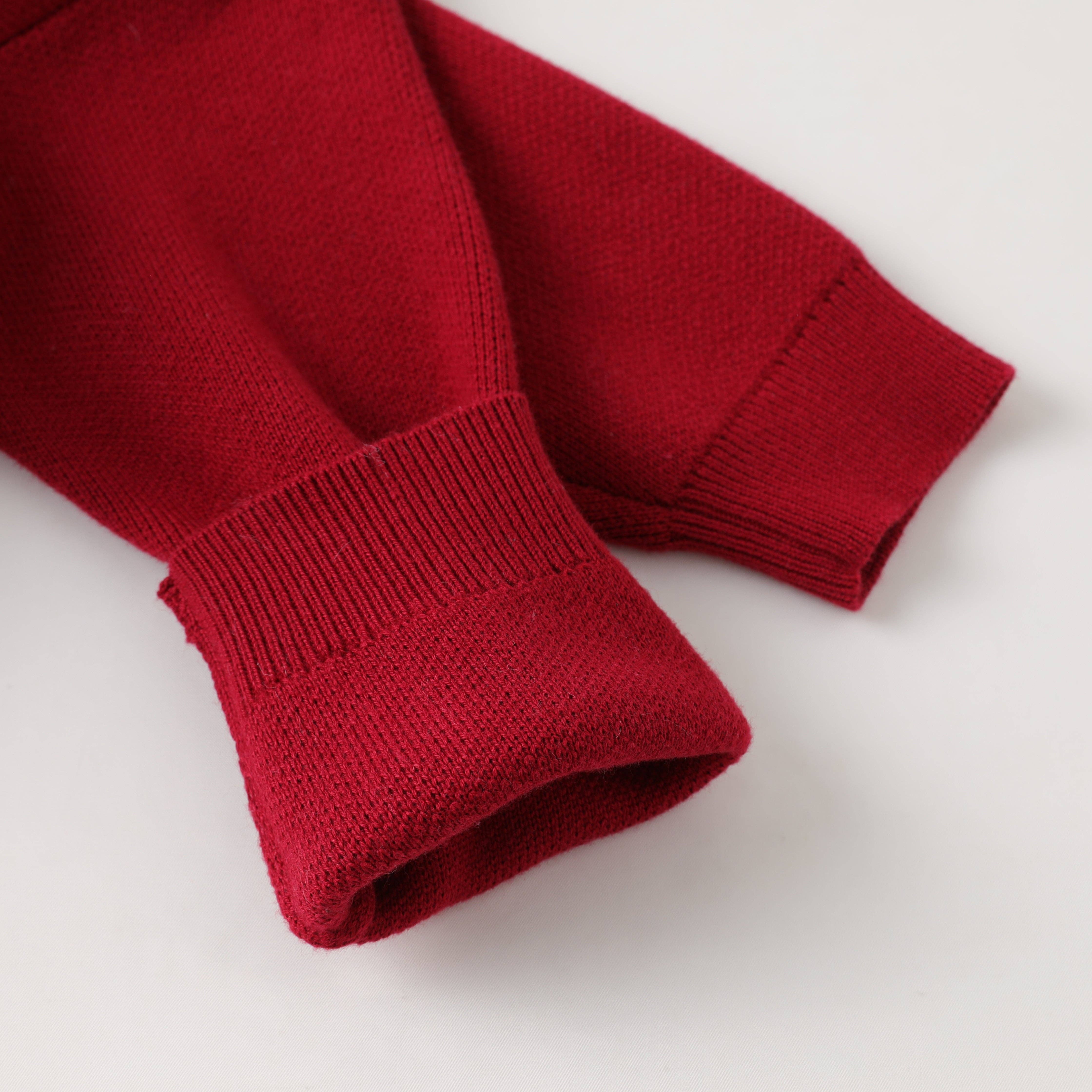 Lil Cactus - Wholesale Knit Sweater - Kids - Red Santa Christmas Sweater7