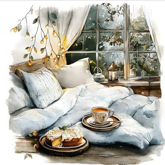 Cozy Reflections ~ DIY Painting Kit for wholesale by The Boozy Bookworm Art Kits & Books