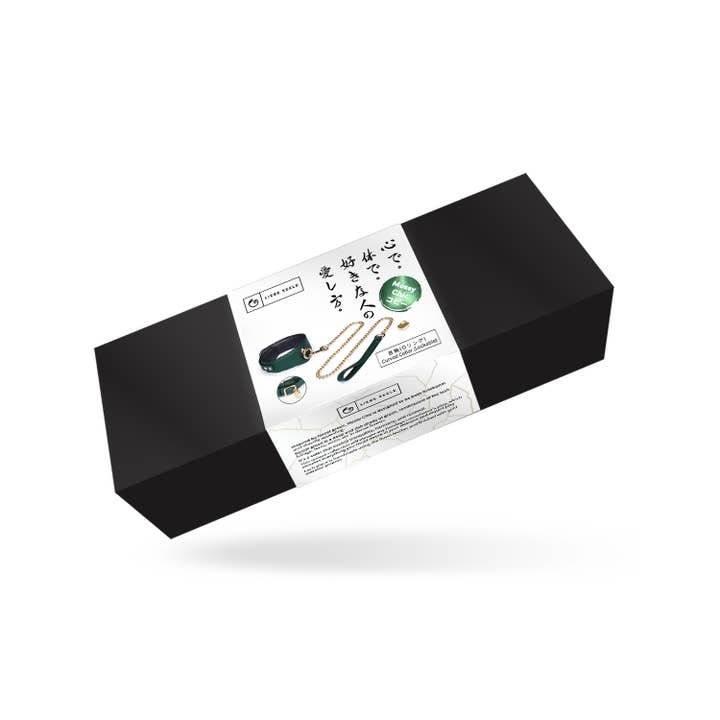 Liebe Seele - Vendita all'ingrosso Collare - Cani e gatti - Collare Curvo in Pelle Verde Mossy Chic1