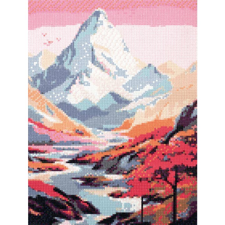 Graine Créative - Wholesale DIY Craft Kit - DIAMOND PAINTING MOUNTAIN 30X40CM