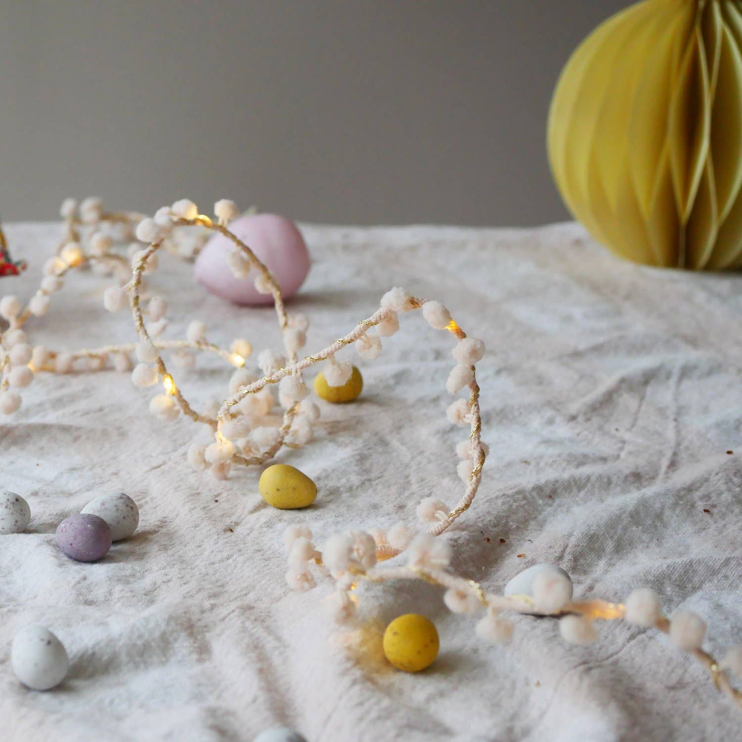 Melanie Porter - Wholesale String Lights - Easter Blush Pom Pom Fairy Lights3