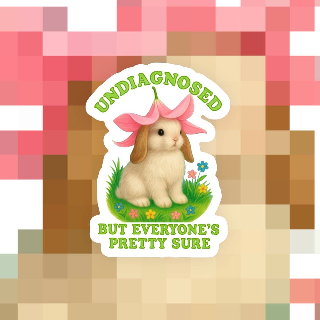 Ace the Pitmatian Co - Wholesale Sticker - Undiagnosed But Everyone’s Pretty Sure Sticker