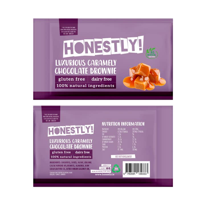 Free From Chocolate Caramel Brownie for wholesale by Honestly