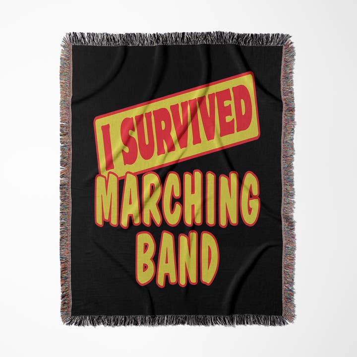 3dRose - Wholesale Throw Blanket - 3dRose, I Survived Marching Band Survial Pride And Humor Design, Blanket0