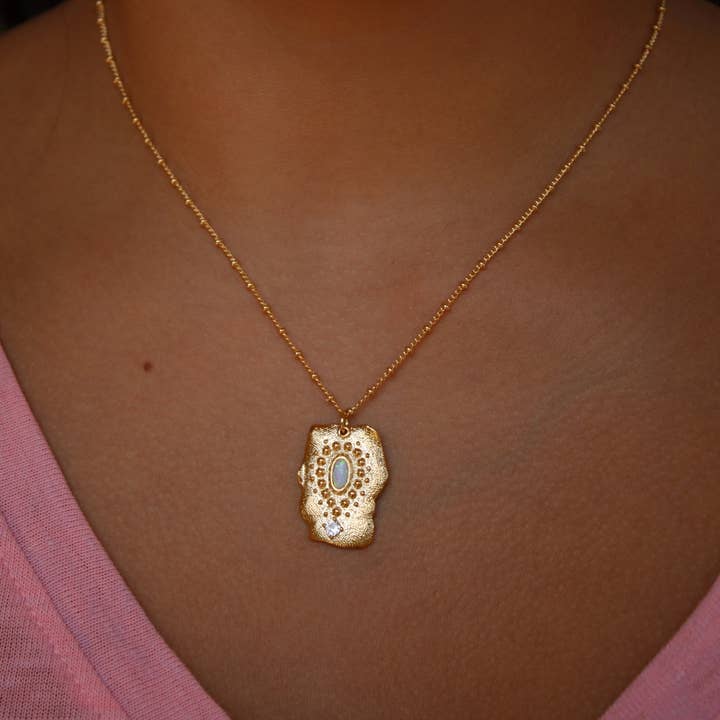Celestial Opal Pendant for wholesale by Vivian Grace Jewelry