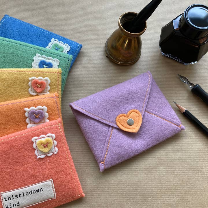 Thistledown Kind - Wholesale Classic Toy - Kids - Little Love Letters Felt Play Stationary - Rainbow Intro Set