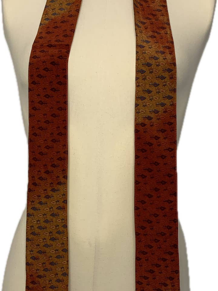 Gravata comprida em crepe de seda número 13 Johan por atacado de LETE INDIEN BY AC