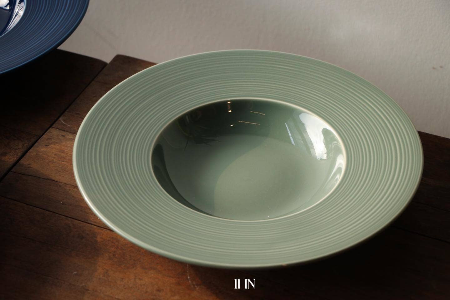 Beige & Co Thai Crafts - Wholesale Serving Plate - Trattoria Pasta Ceramic Plate 11" – Glossy Matte Finish8