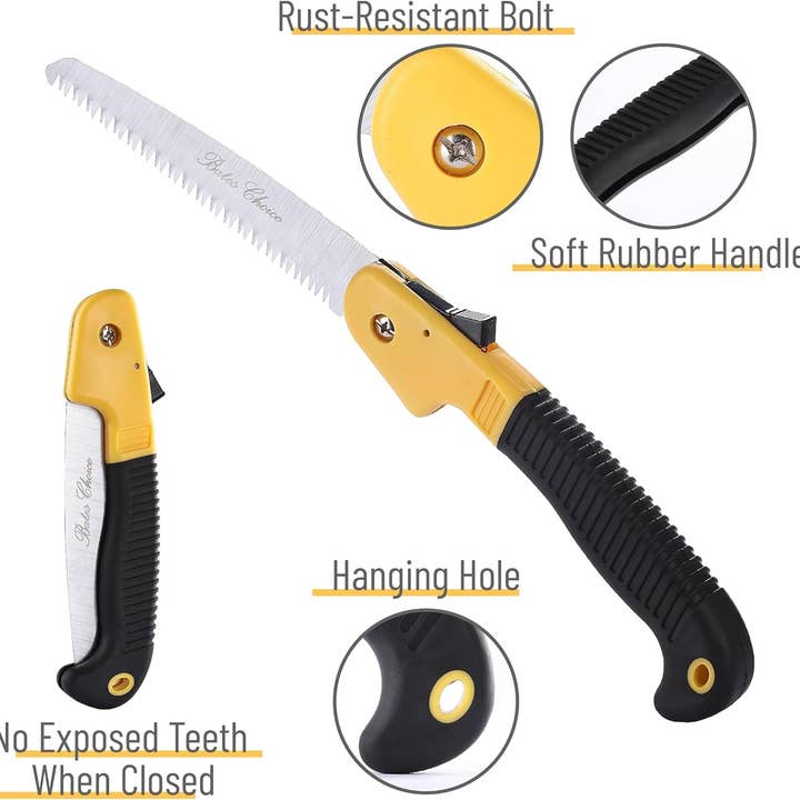 Bates Choice - Wholesale Garden Tool - Bates- Folding Saw, 7-Inch, Hand Saw, Pruning Saw1