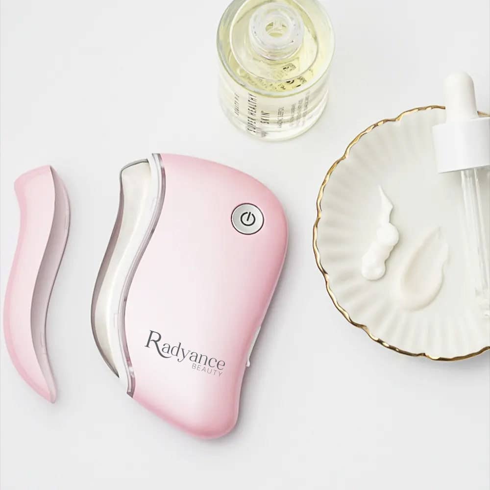 Grossiste Presse Tabac - Wholesale Electronic Skincare Device - Lifter Radyance Skinlift+ Rose Face Massager1