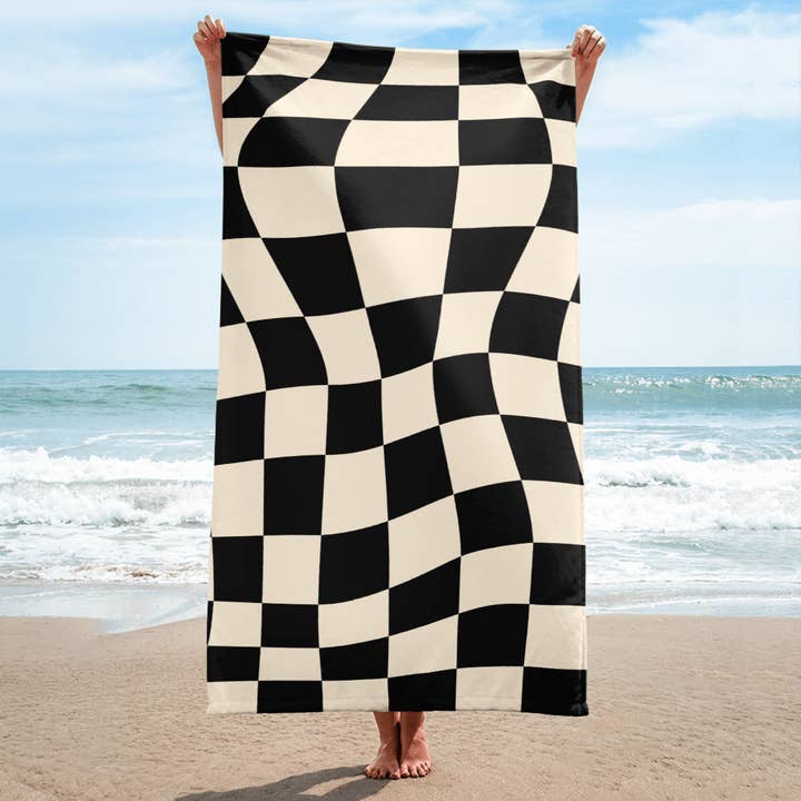 Goth Cloth Co. - Wholesale Beach towel - Retro Checkered Towel1