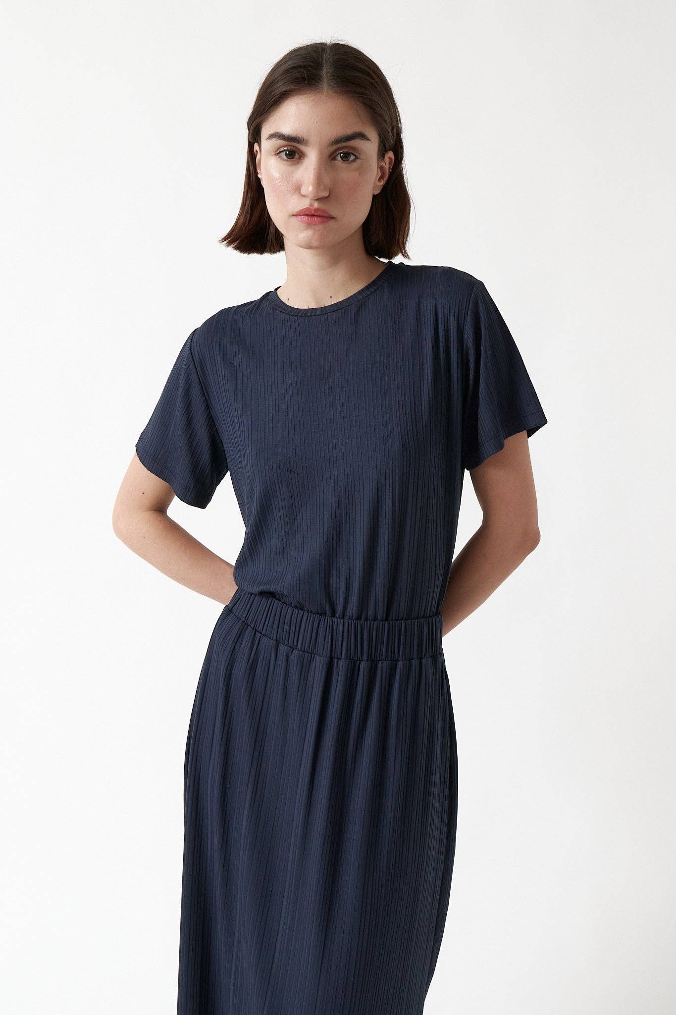 amt. studio - Wholesale Skirt - Women's - Eve Skirt Navy4