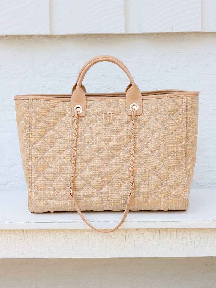 Melissa Tote Bag Natural for wholesale by Caroline Hill