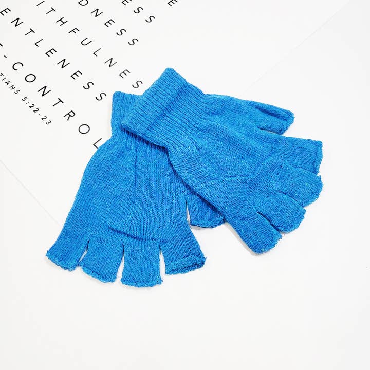Assorted Color Adult Unisex Fingerless Gloves for wholesale on Faire2