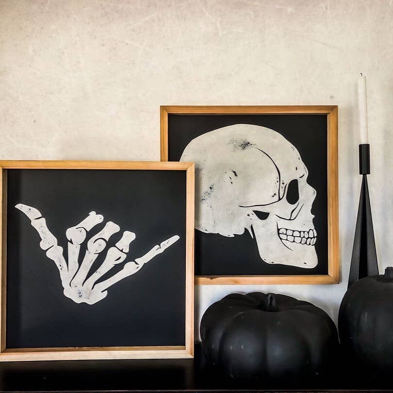 Southern Mesa Trading Co. - Wholesale Sign - Skeleton Hang Loose Sign1