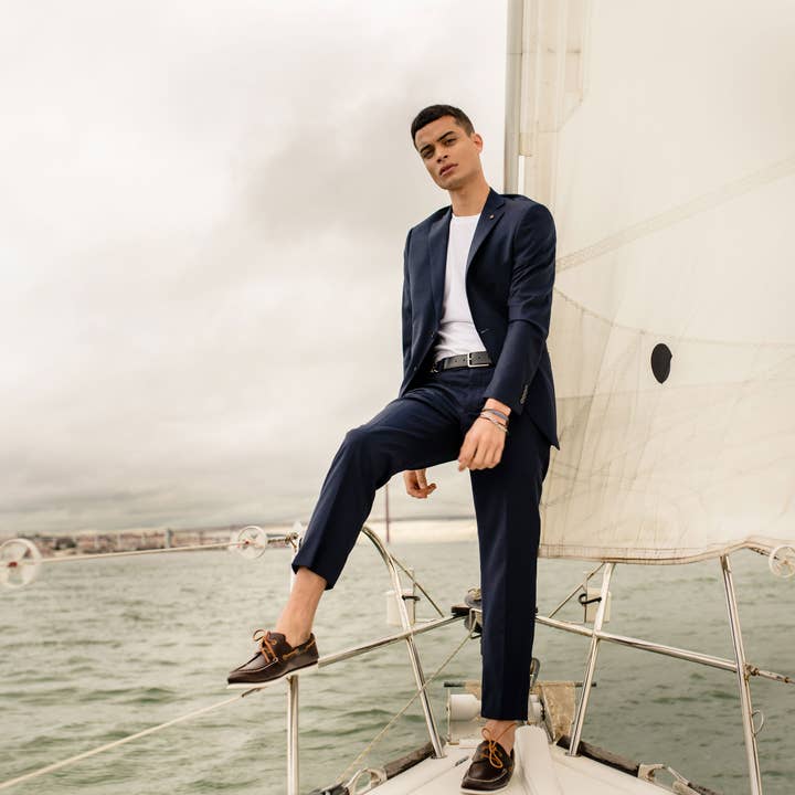 Seajure - Wholesale Boat Shoes - Men's - Men’s Boat Shoes Seajure Forvie Dark Brown Leather7