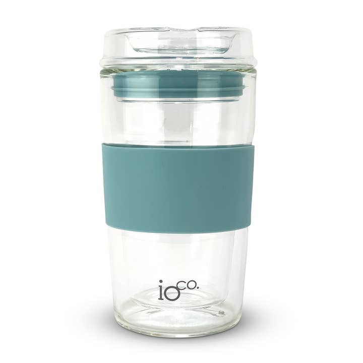IOco Gift Designers - Wholesale Insulated mug/tumbler - IOco 12oz Reusable Glass Coffee Travel Cup12