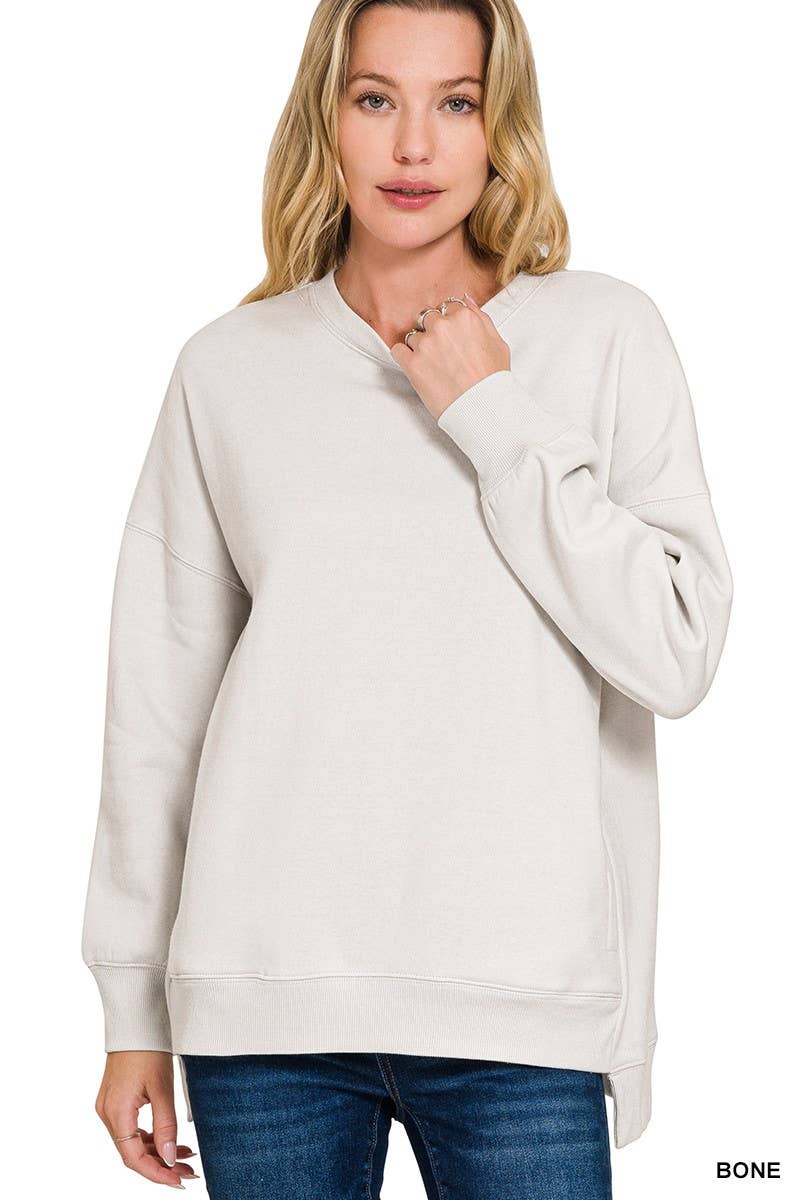 Vanilla Monkey - Wholesale Sweatshirt - Women's - Fleece Hi-low Boyfriend Sweatshirts With Pocket20