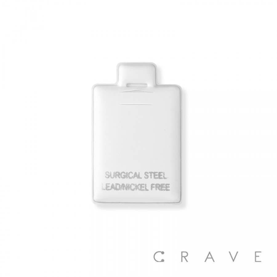 CRAVE - Vente Supports et présentoirs à bijoux - CARTE À BIJOUX POUR LE CORPS | BLANCHE1