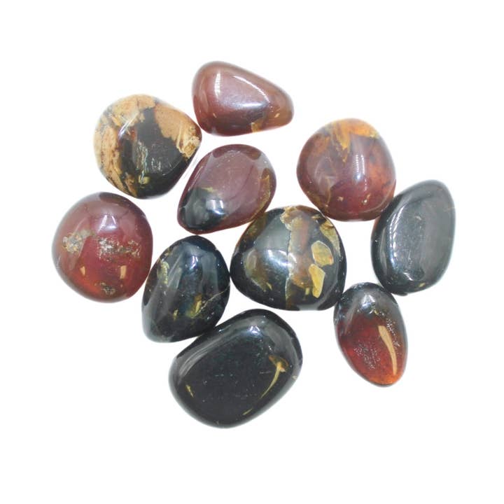 Tumbled Crystal - Amber, 1lb for wholesale by Earths Elements Wholesale