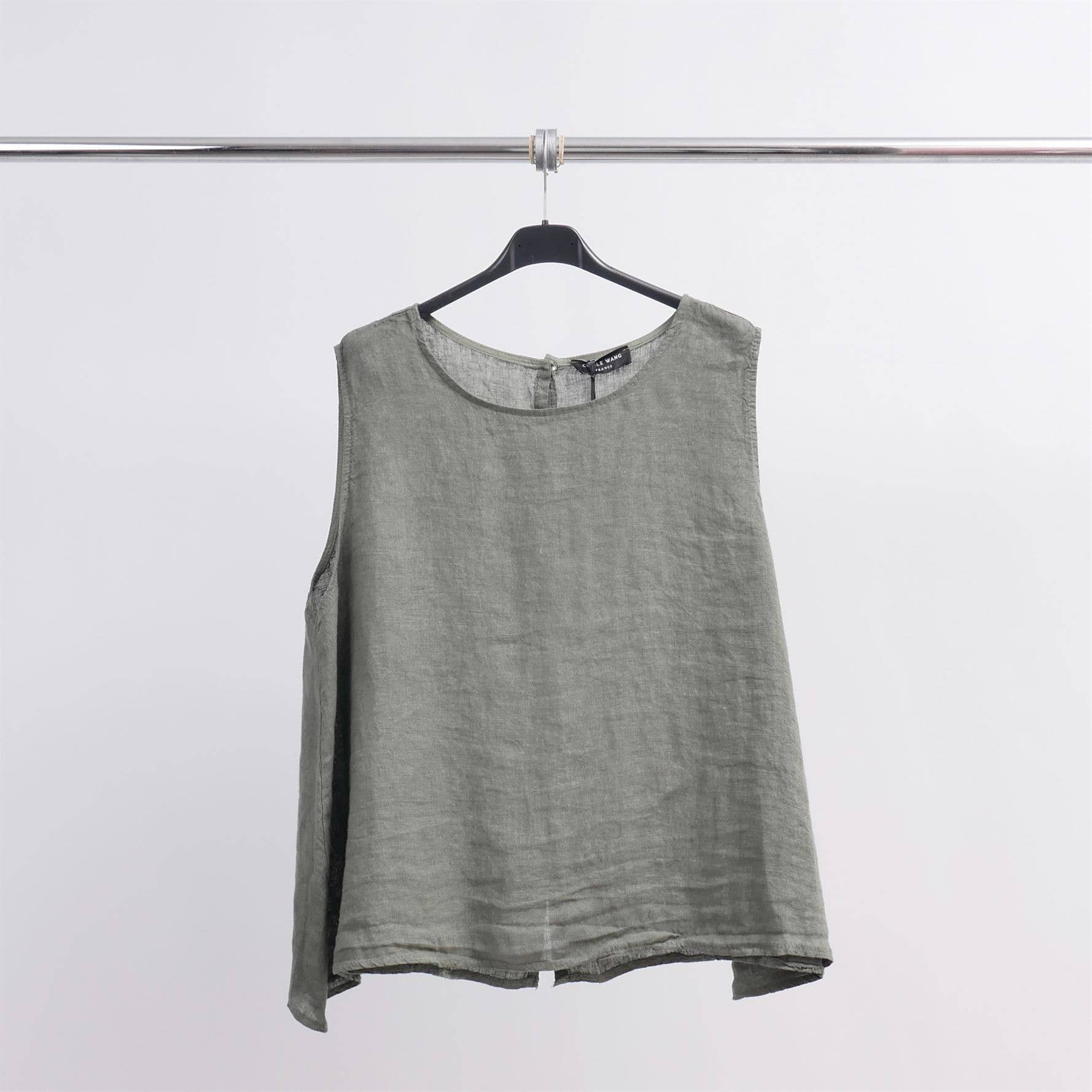 Cecile Wang - Wholesale Tank Top - Women's - Linen tank top YX892828