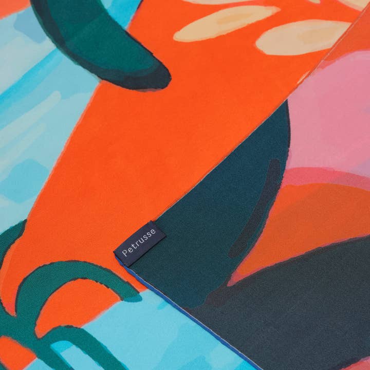 zijde carré 105 - elio oranje voor wholesale door Petrusse Paris