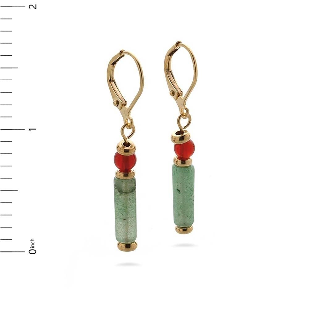 Discoveries, Inc. - Wholesale Dangle Earrings - Cleopatra Aventurine Earrings - Egyptian Inspired2
