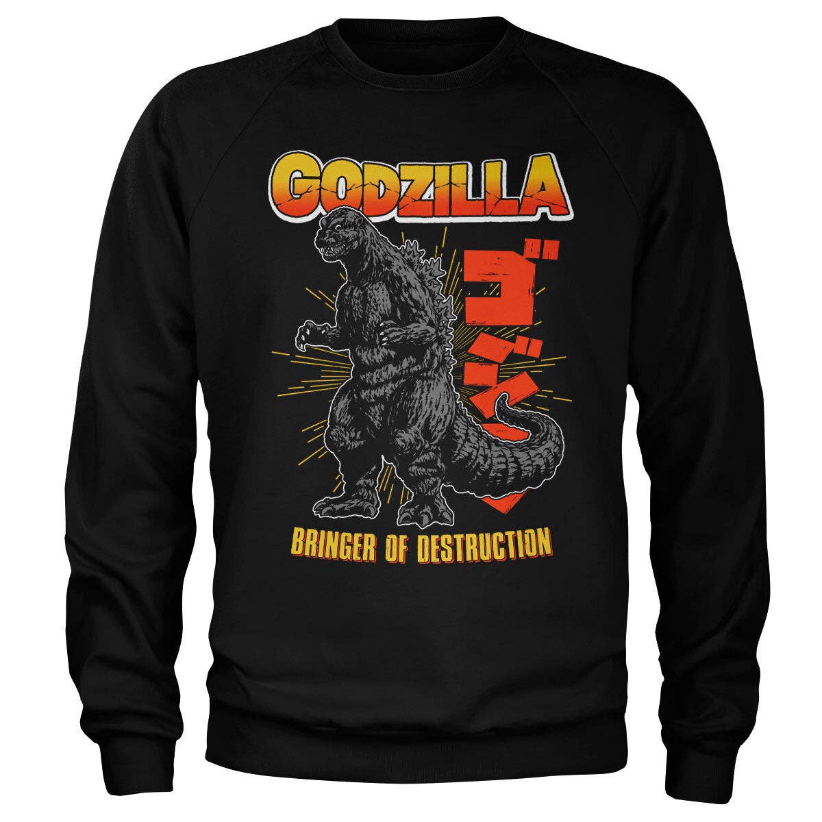 Black Godzilla - Bringer Of Destruction Sweatshirt for wholesale on Faire0