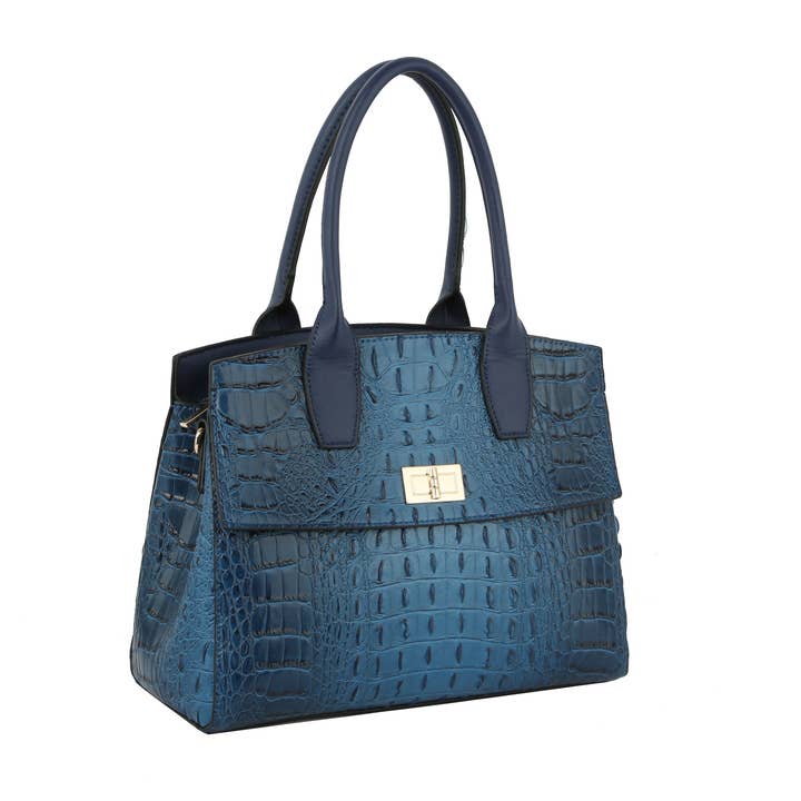 Sac à main classique gaufré pour la vente par Handbag Factory Corp